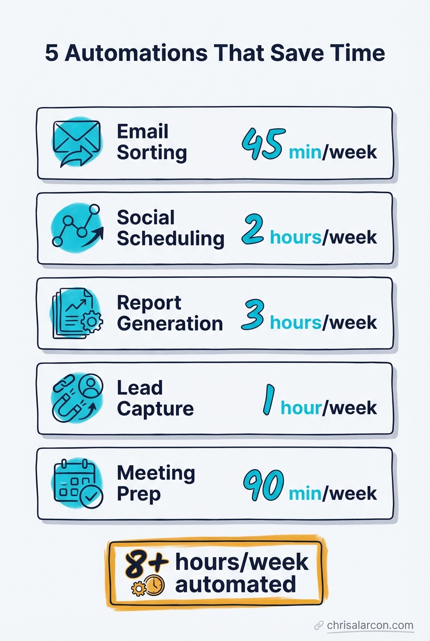 5 time-saving automation workflows that actually work